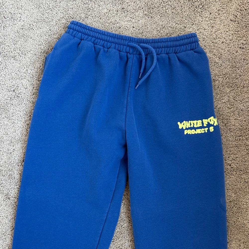 White Fox Boutique Blue Track Pants
